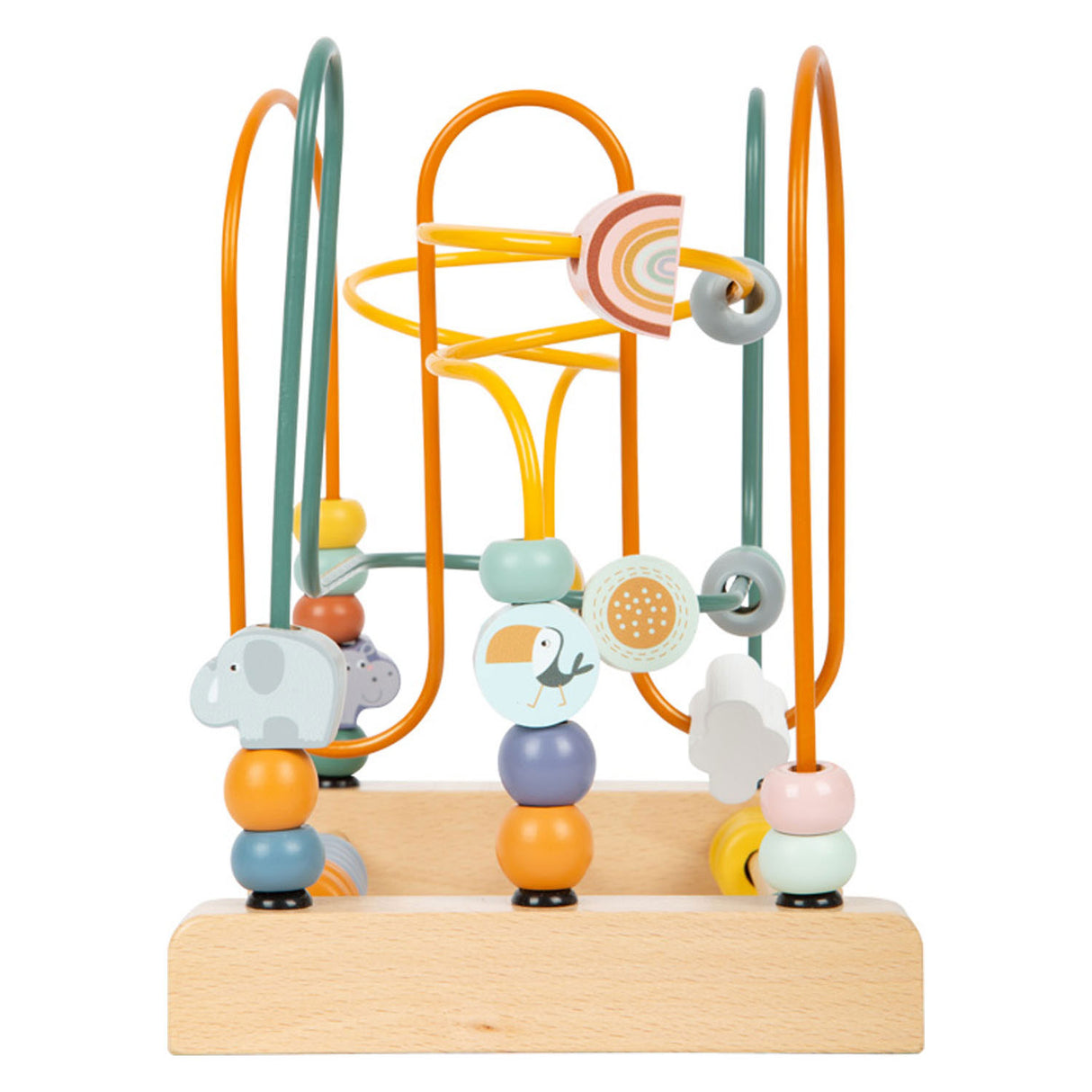 Skirs de motor de madera de pie pequeño con cuentas