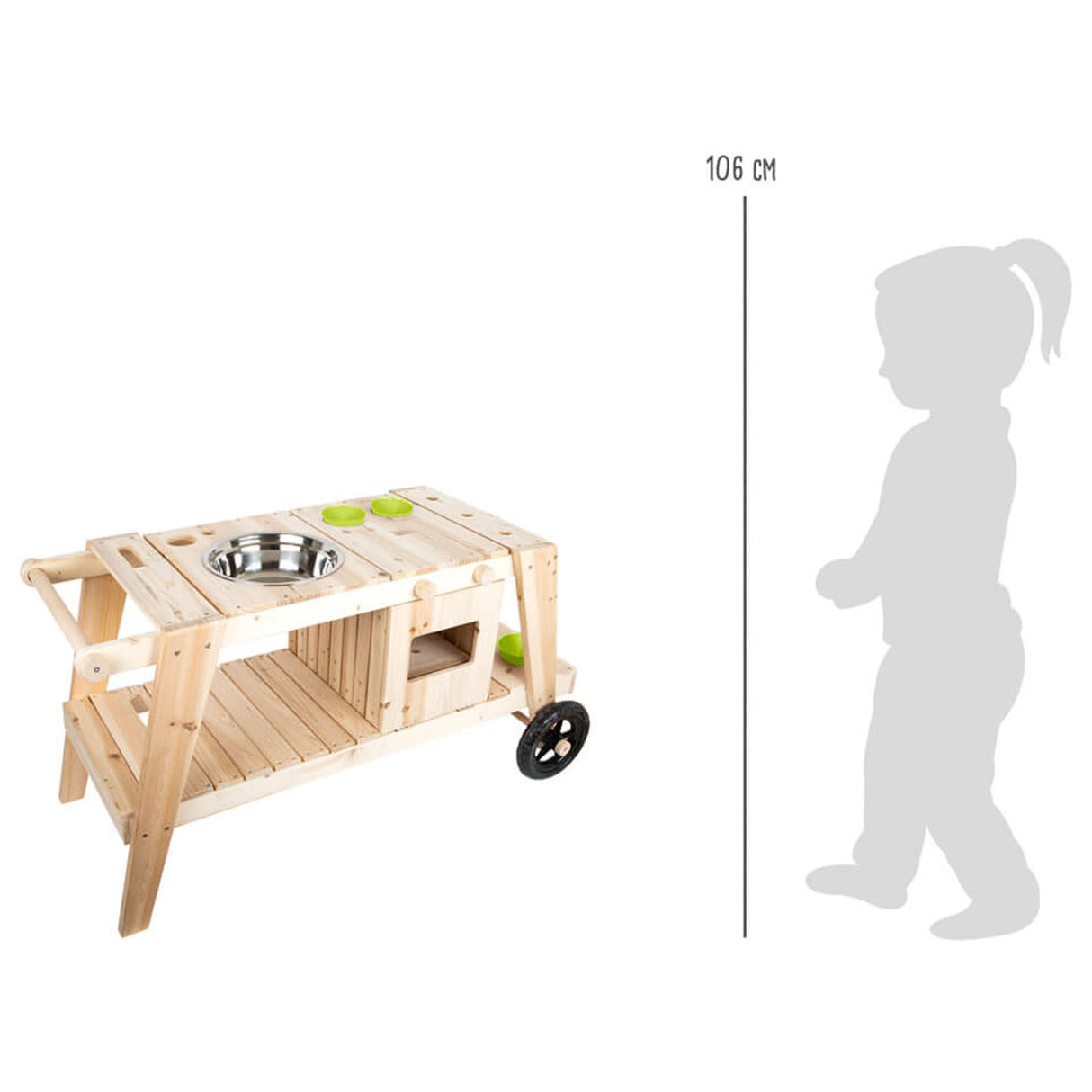 Pé pequeno - Cozinha de lama ao ar livre