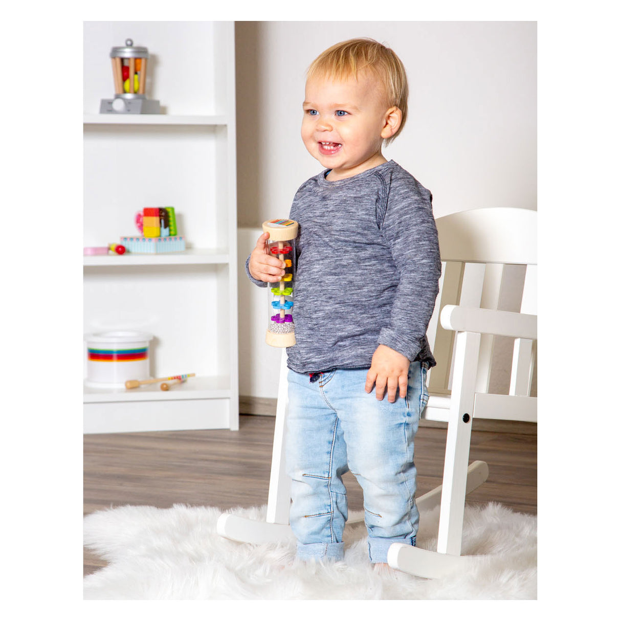 Arcobaleno del produttore di pioggia di legno a piede piccoli