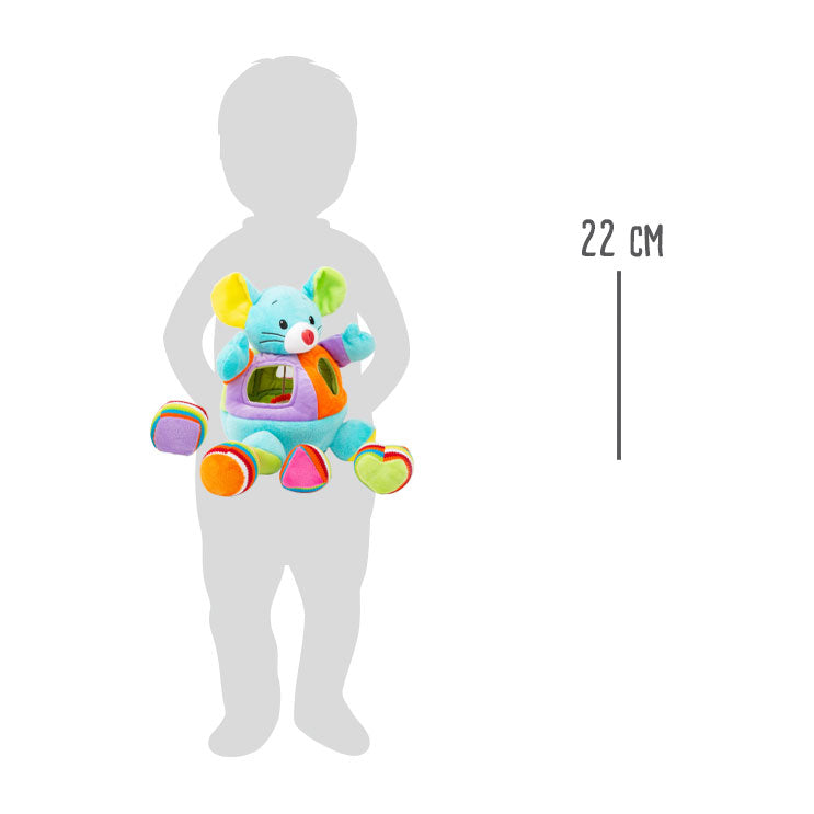 Malá noha forma dušené myší plyšová, 5DLG.