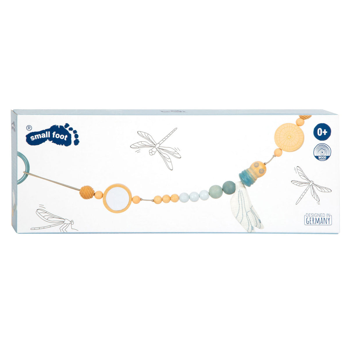 Colar de madeira de madeira pequena costa marítima