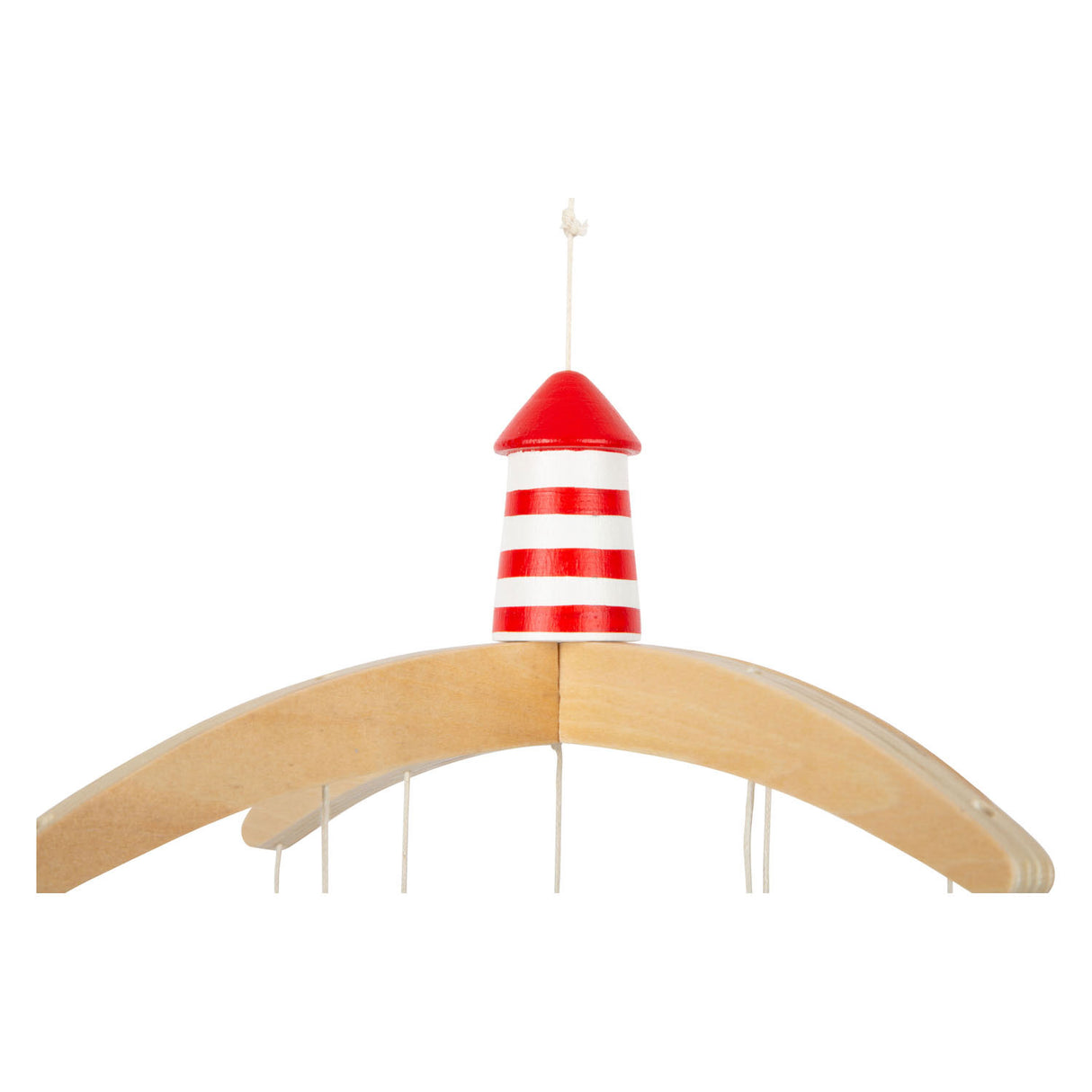 Pequeño pie de madera bebé móvil móvil océano