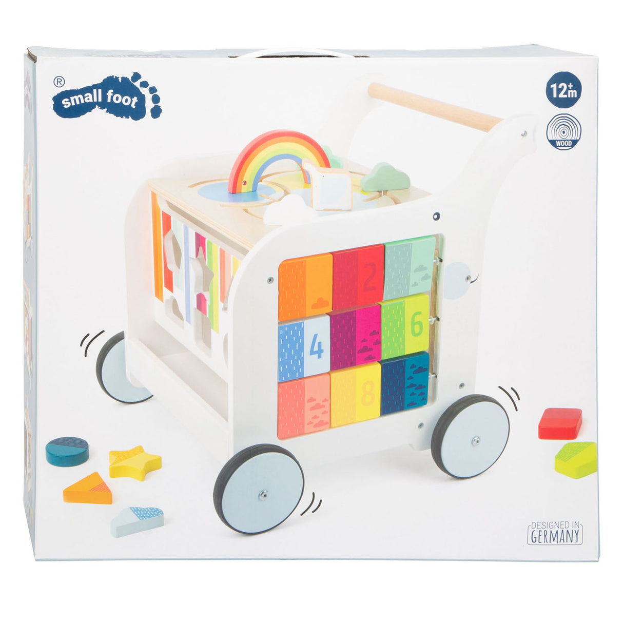 Small Foot Wooden Baby Walker Flowers