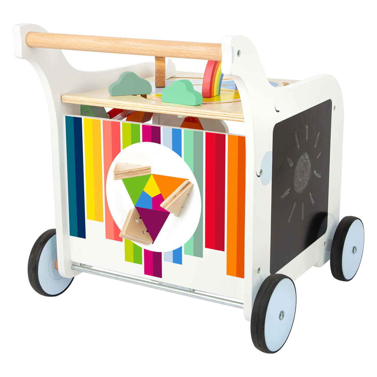 Small Foot Wooden Baby Walker Flowers
