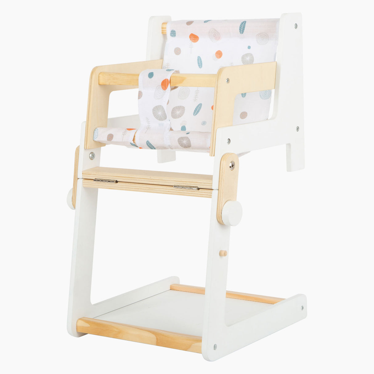 Дървен крак дървен комбиниран стол за кукли малък бутон