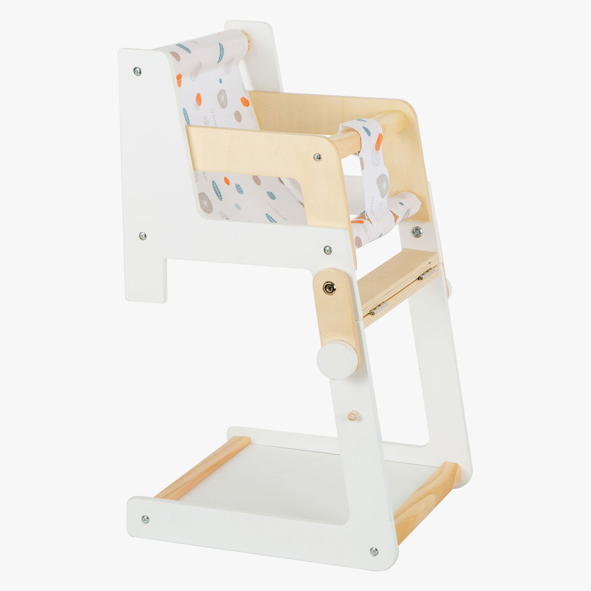 Дървен крак дървен комбиниран стол за кукли малък бутон