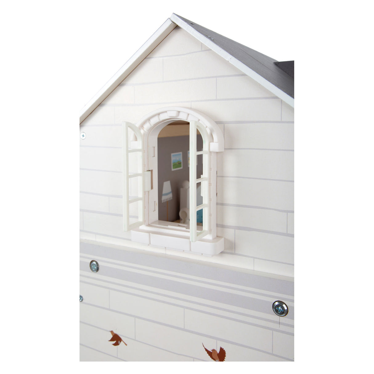 Kis lábú fa Urban Villa Dollhouse kiegészítőkkel, 13dlg.