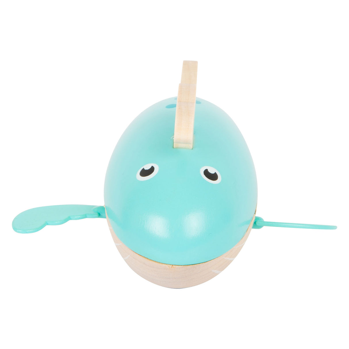 Малък крак играчки дървени китове, възбуждащи