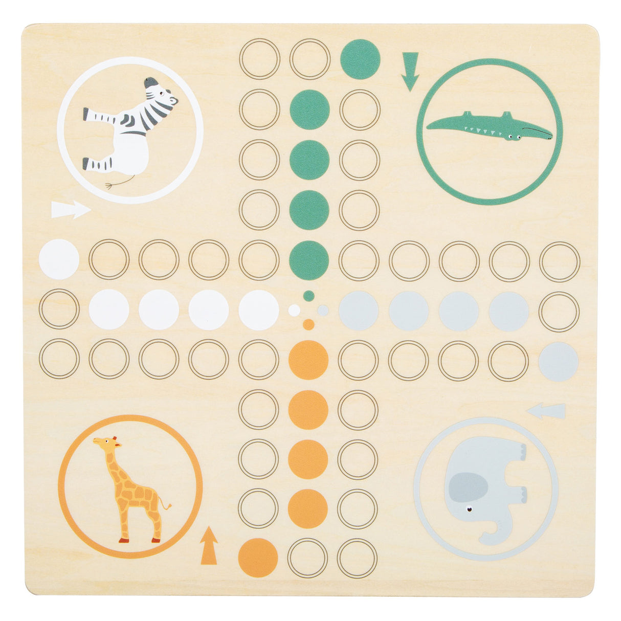 Mažos pėdos medinė ludospel safari