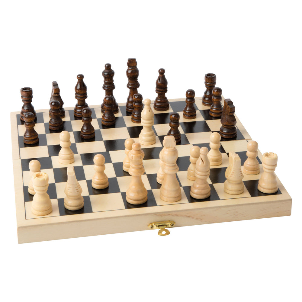Petit pied d'échecs en bois