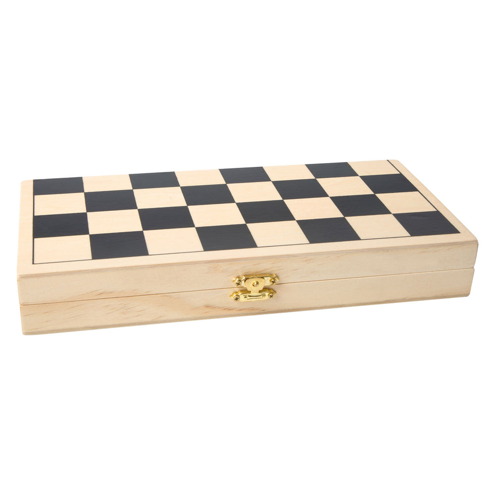 Petit pied d'échecs en bois