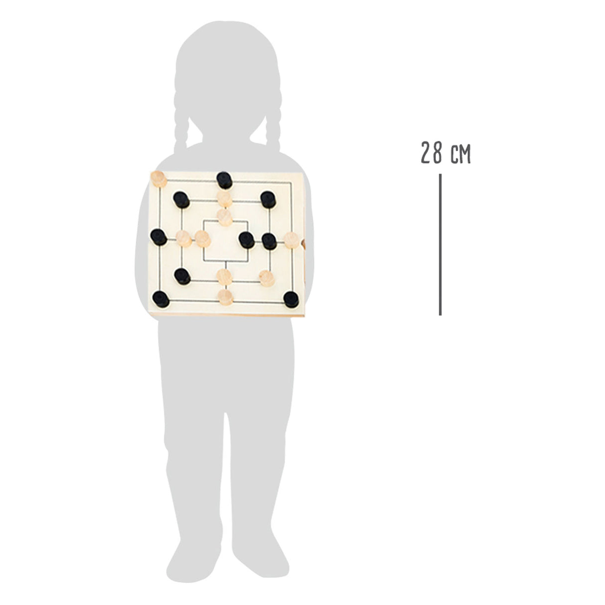 Small Foot Game Box 3in1 Chess Checkers Mill Game