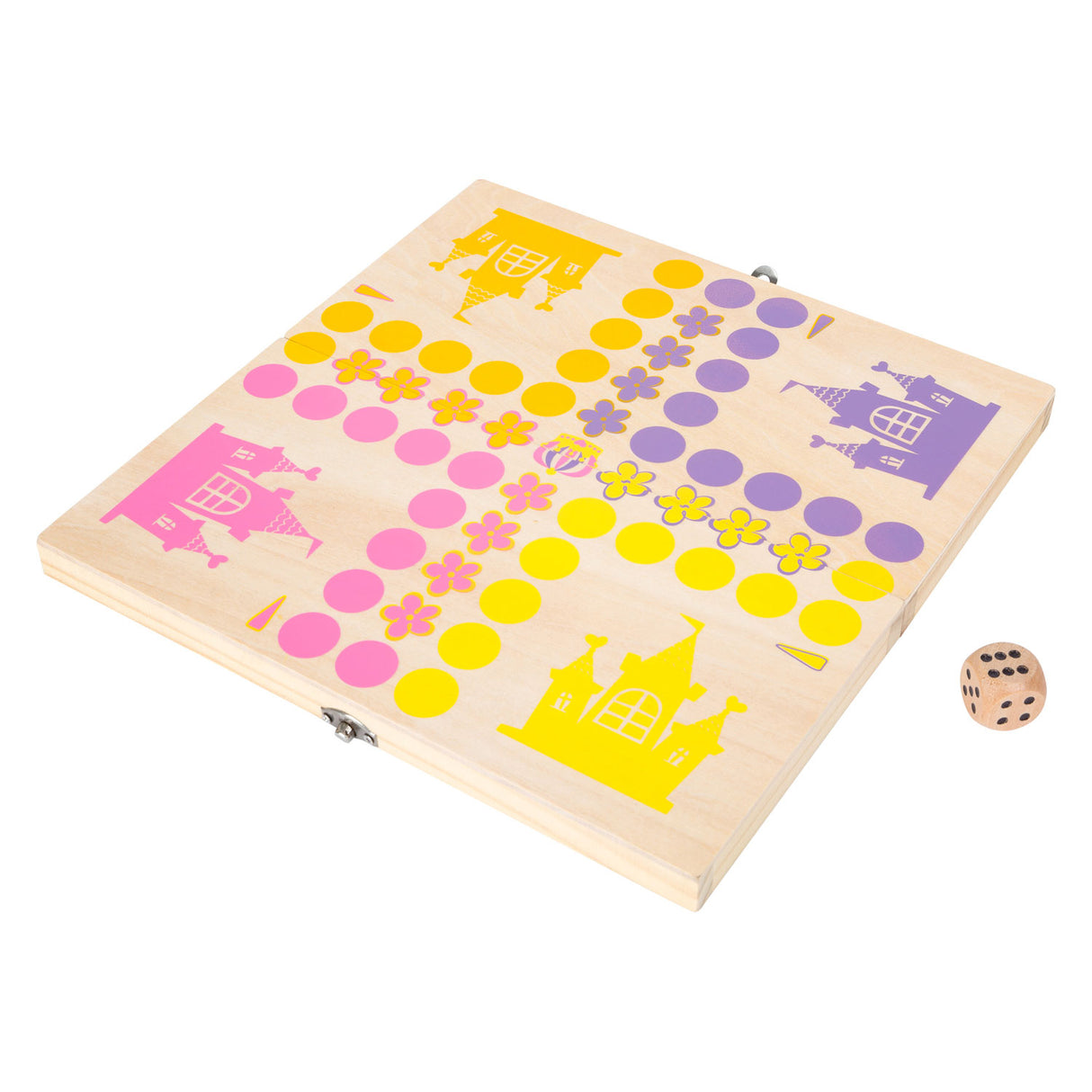 Mała drewniana gra w Ludo Princess