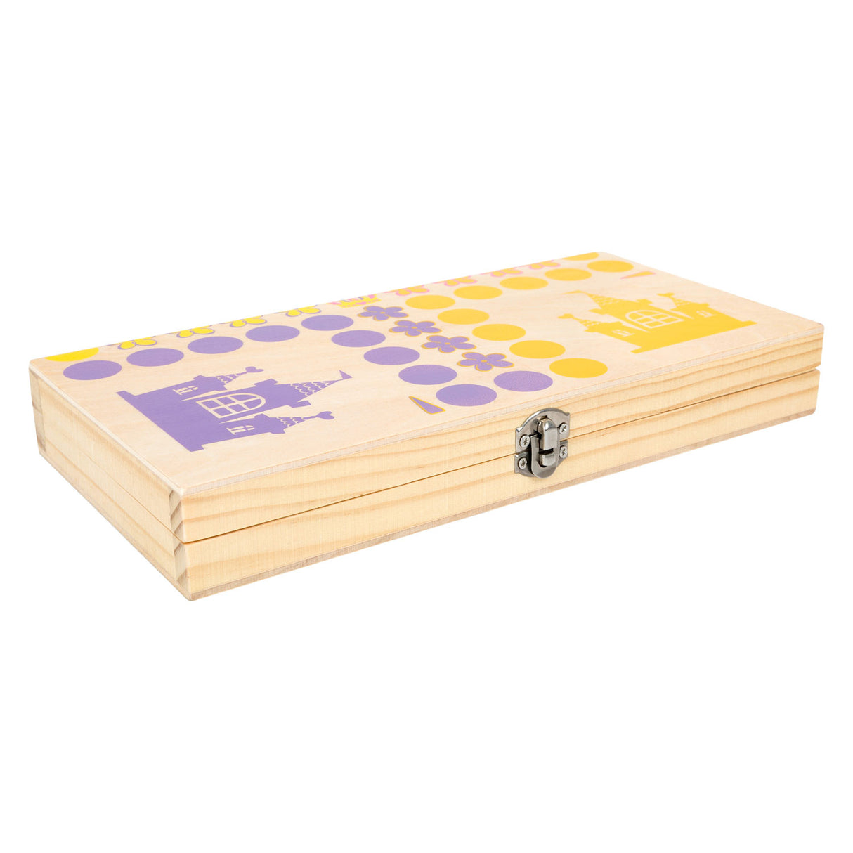 Princesa de ludo de madera de madera de pie pequeño