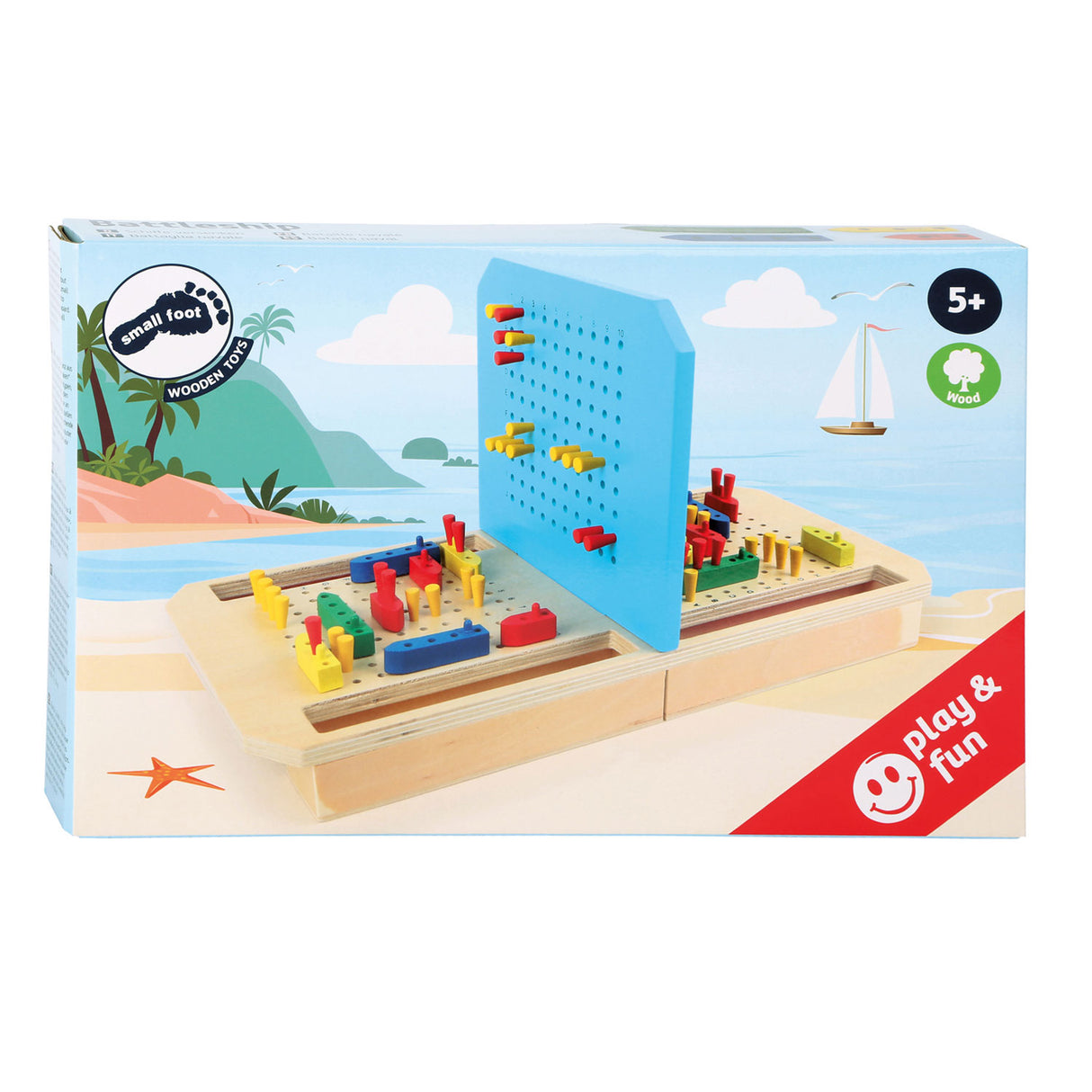 Battleship mała drewniana stopa