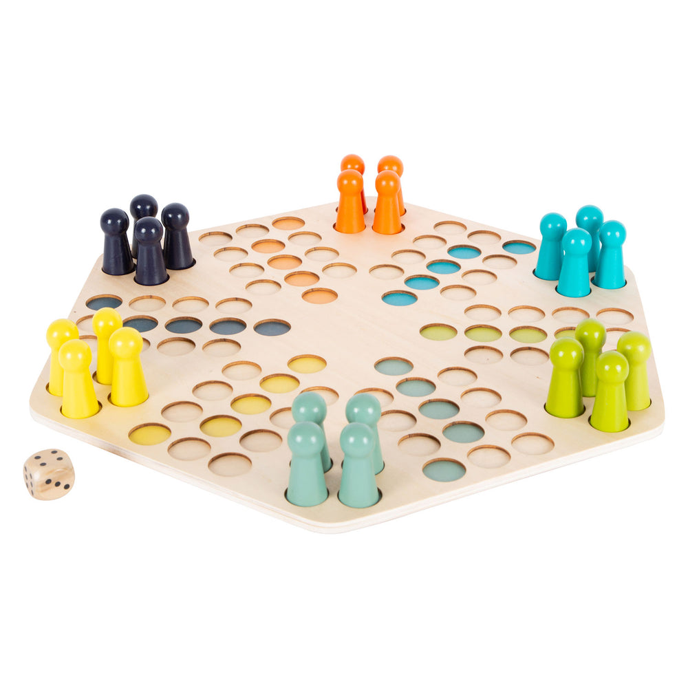 Plafènes 6 Joueurs du jeu Ludo en bois de petit pied