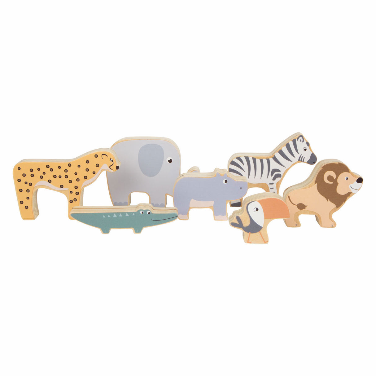 Lille fod - træsafaridier -balance, 7dlg.