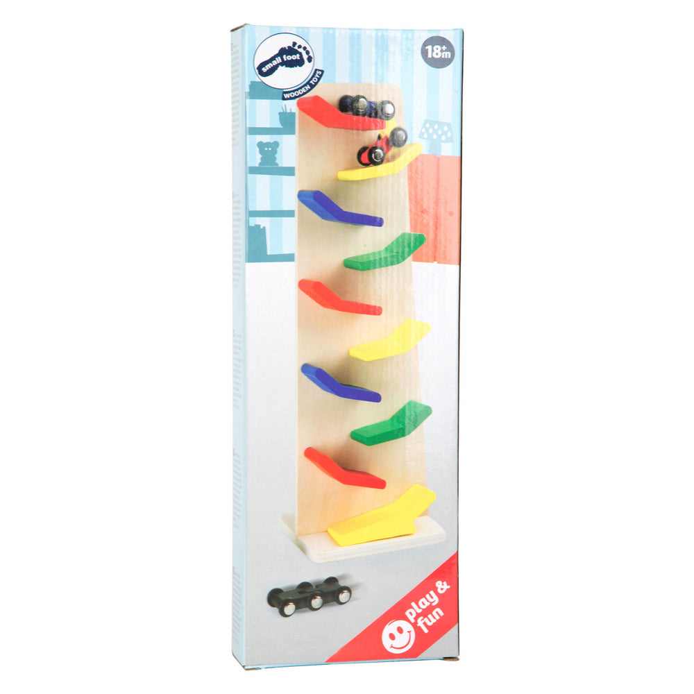 Small Foot Wooden Zigzag Raceway Tower, 4pcs.