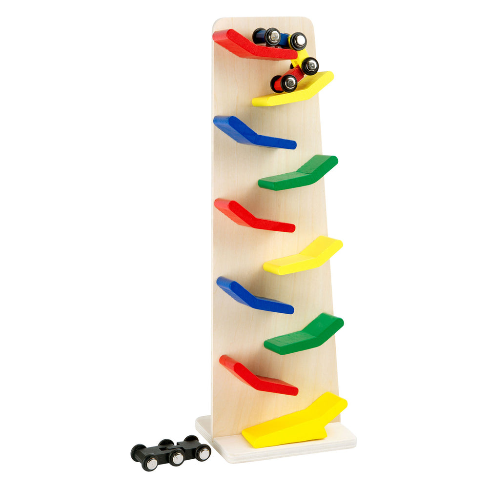 Small Foot Wooden Zigzag Raceway Tower, 4pcs.