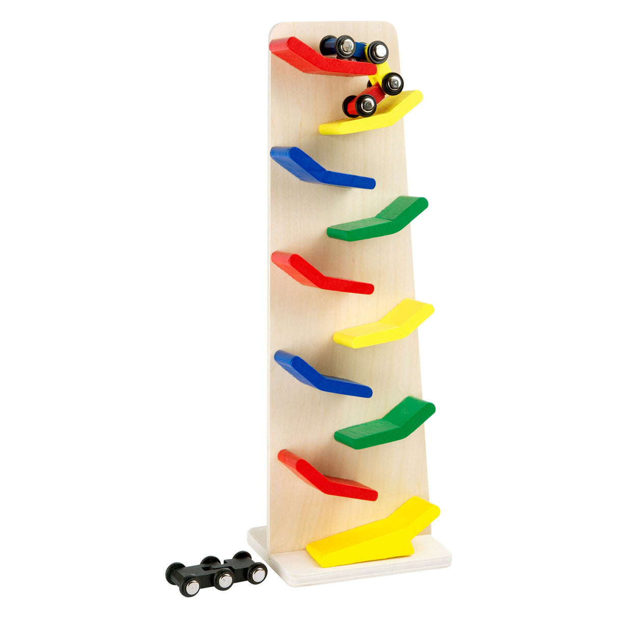 Small Foot Wooden Zigzag Raceway Tower, 4pcs.