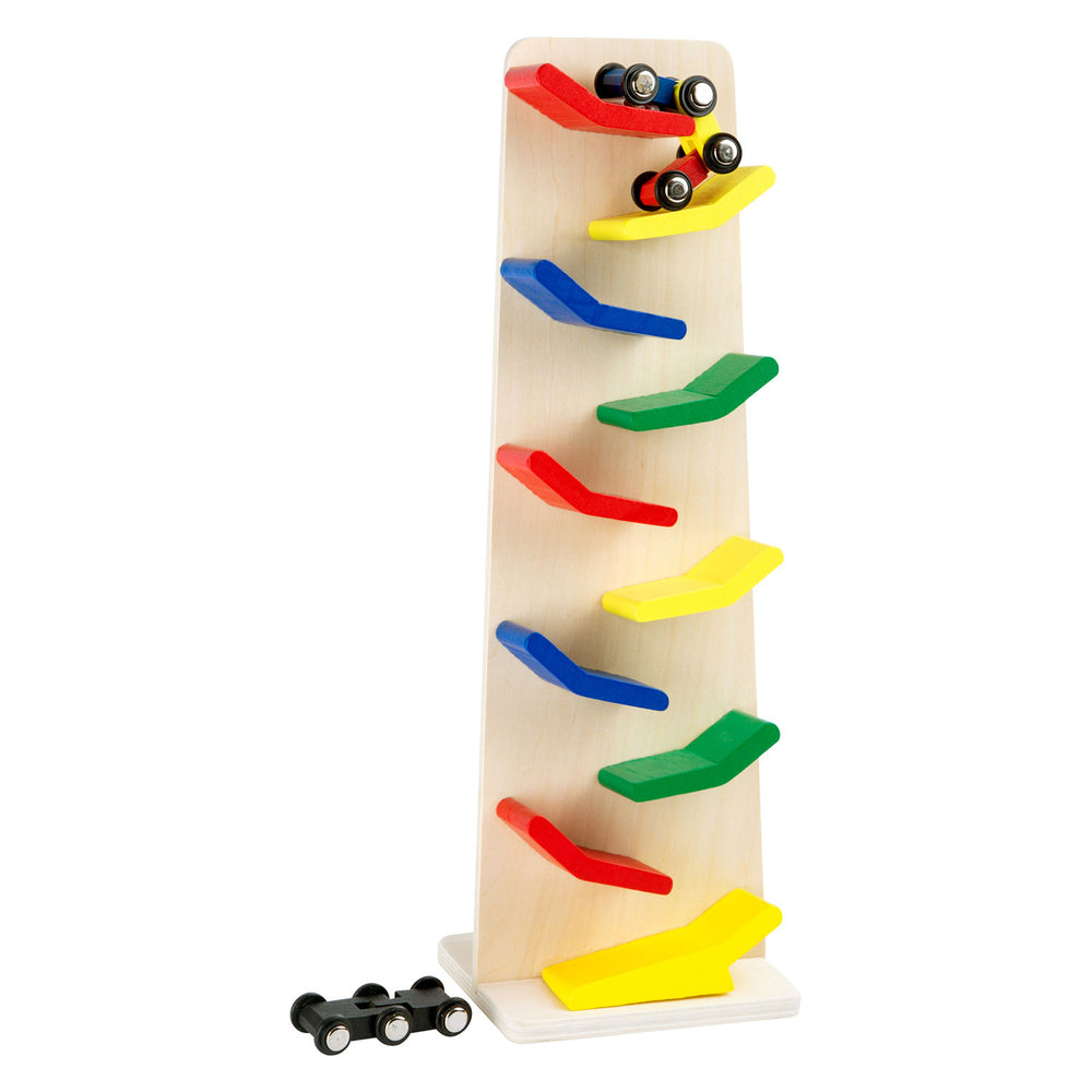 Small Foot Wooden Zigzag Raceway Tower, 4pcs.