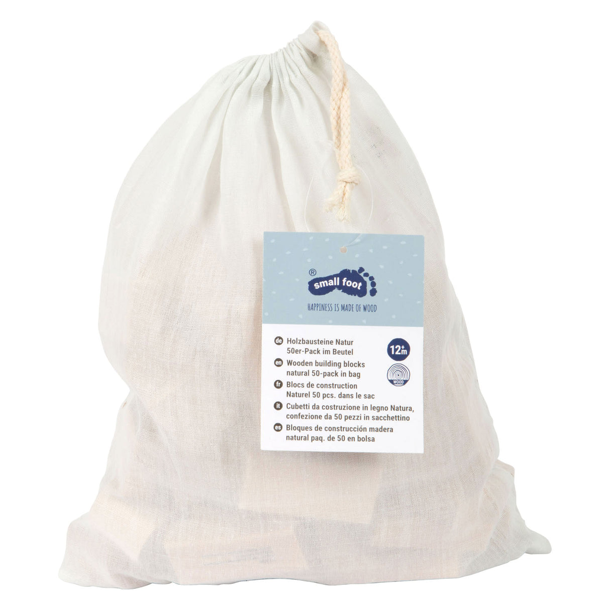 Malé dřevěné stavební bloky nohou samozřejmě v tašce, 50 dlg.