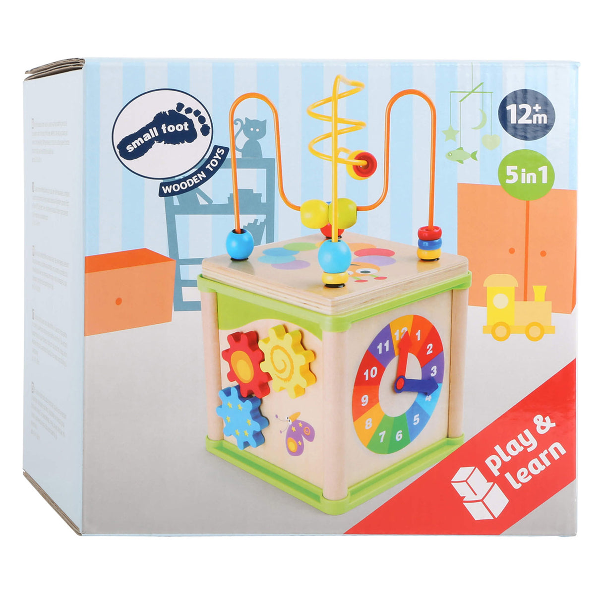 Kleine Fußhölzernaktivitäten Motorkenntnisse Spiral 5in1