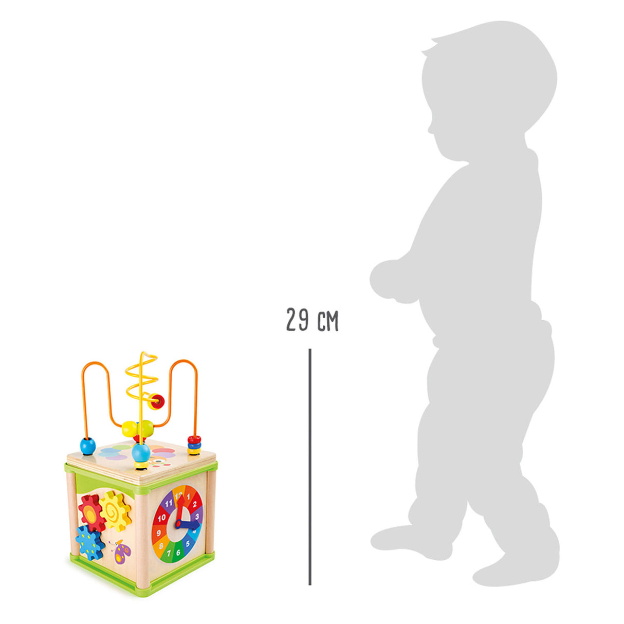 Kleine Fußhölzernaktivitäten Motorkenntnisse Spiral 5in1