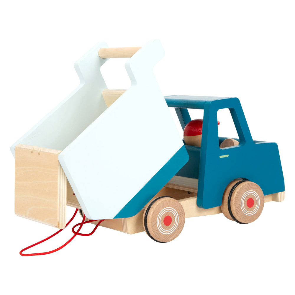 Kleiner Fuß Holz Trek Figur Buikwrachtwagen