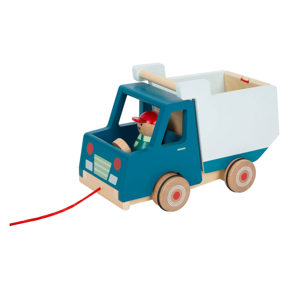 Kleiner Fuß Holz Trek Figur Buikwrachtwagen