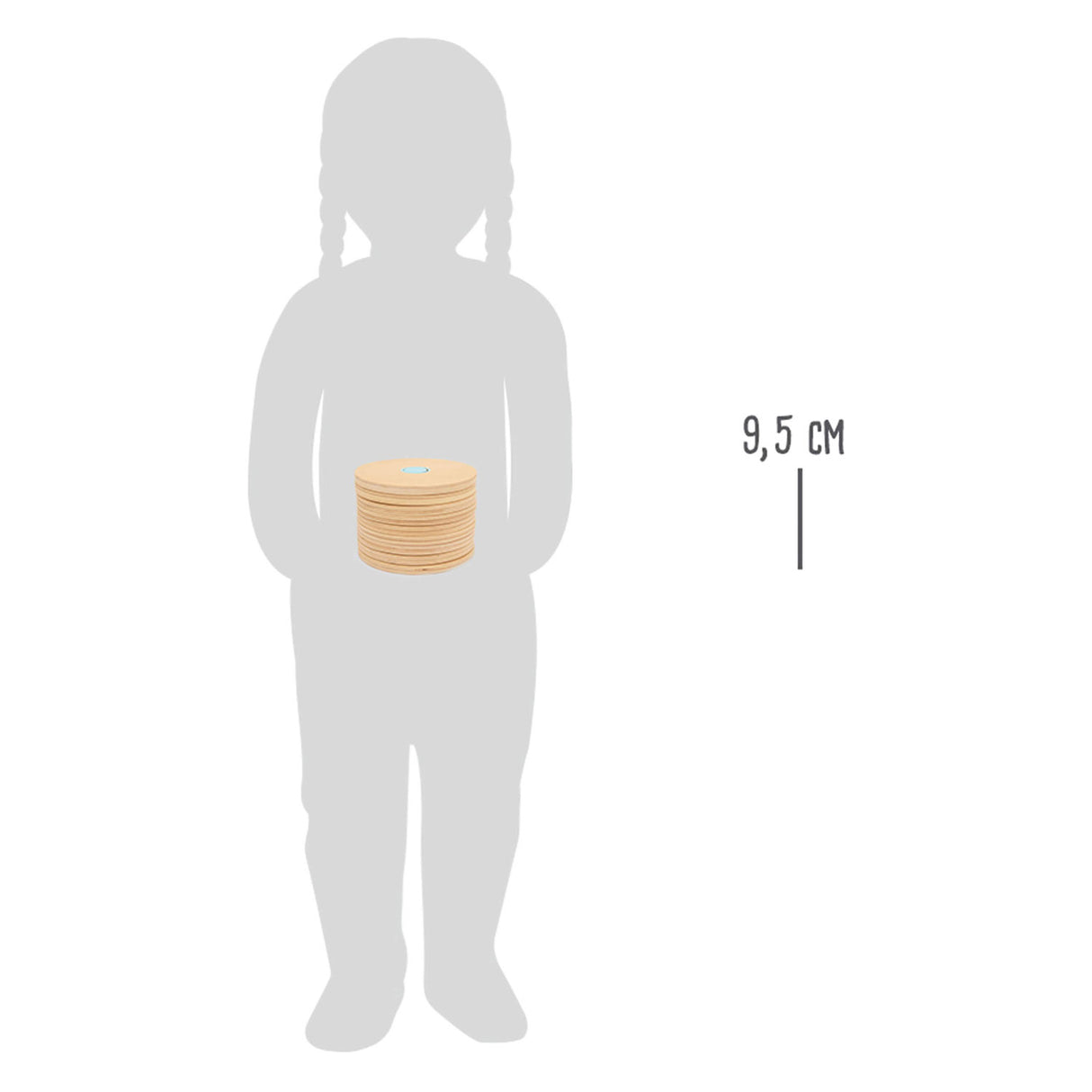 Дървен крак дървена подреждаща игра Logisteck Educational, 9dlg.