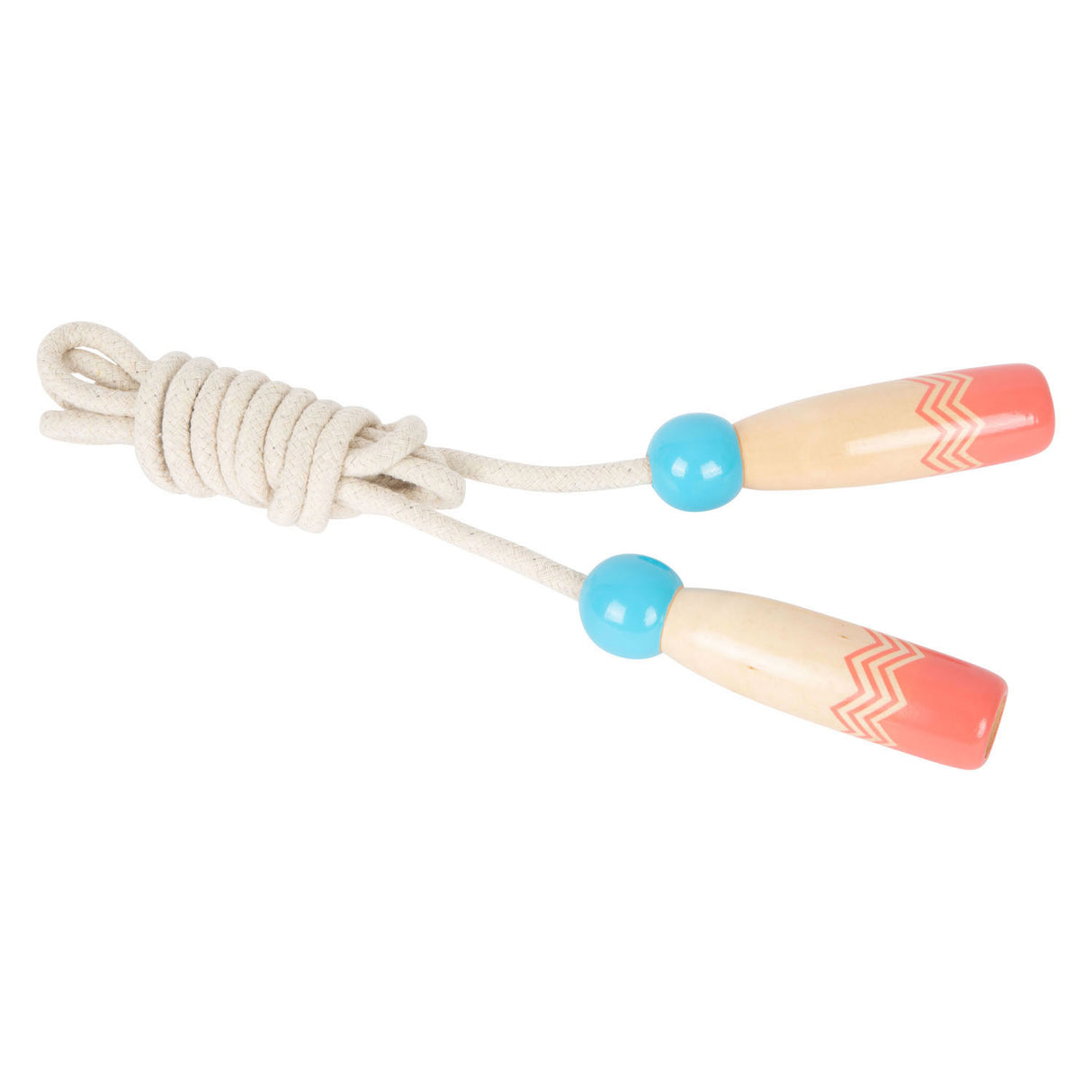 Majhno stopalo - lesena skakalna vrv z vzorcem, set 2