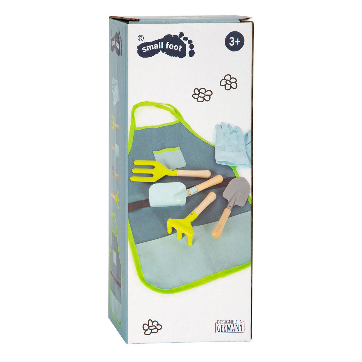 Petit pied - tablier de jardin avec outils de jardin, 7dlg.