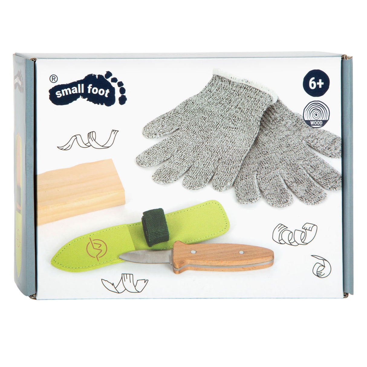 Pequeño pie - Corte de madera y edición de descubrimiento de descubrimiento, 5dlg.