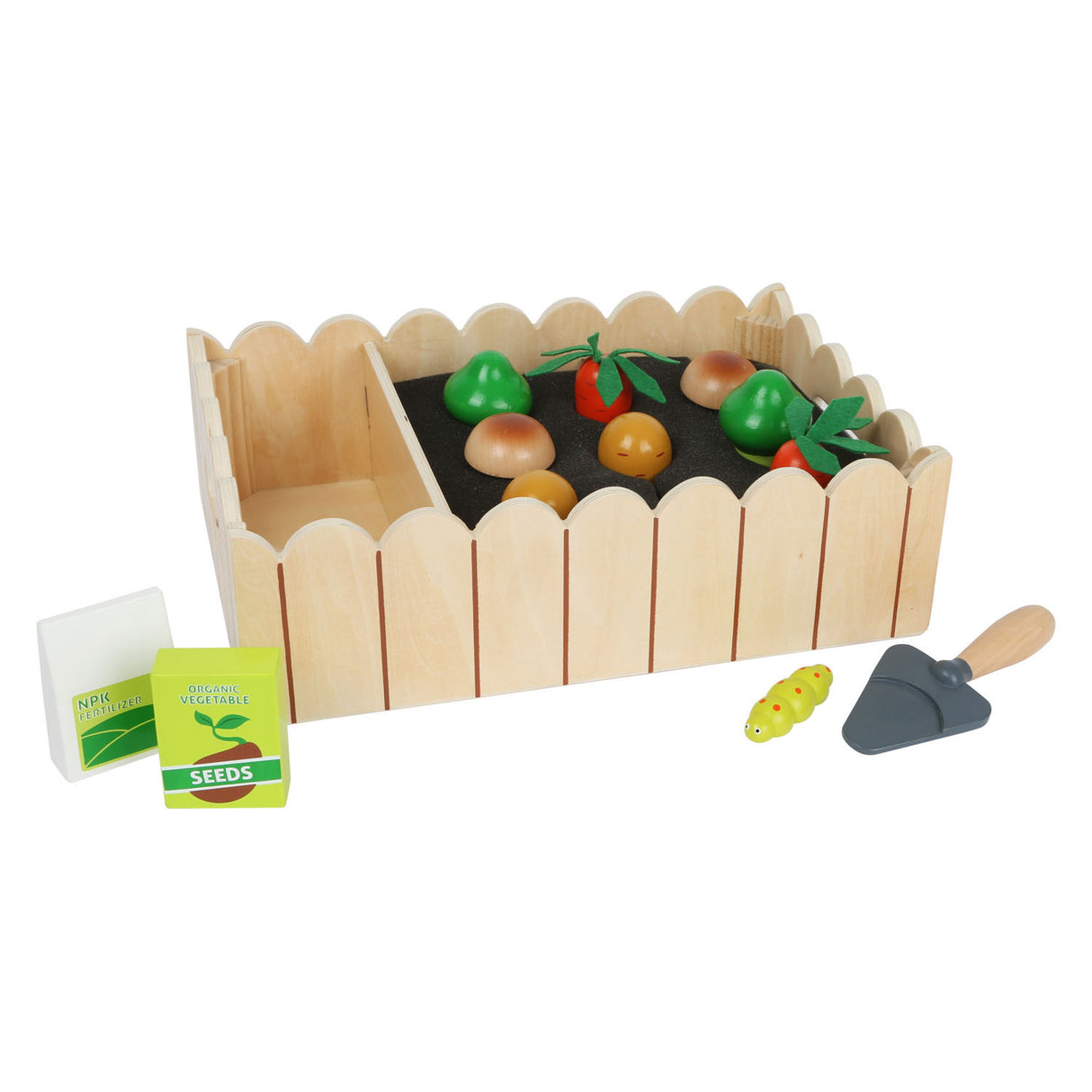 Small Foot Wooden Vegetable Garden Playset, 13pcs.