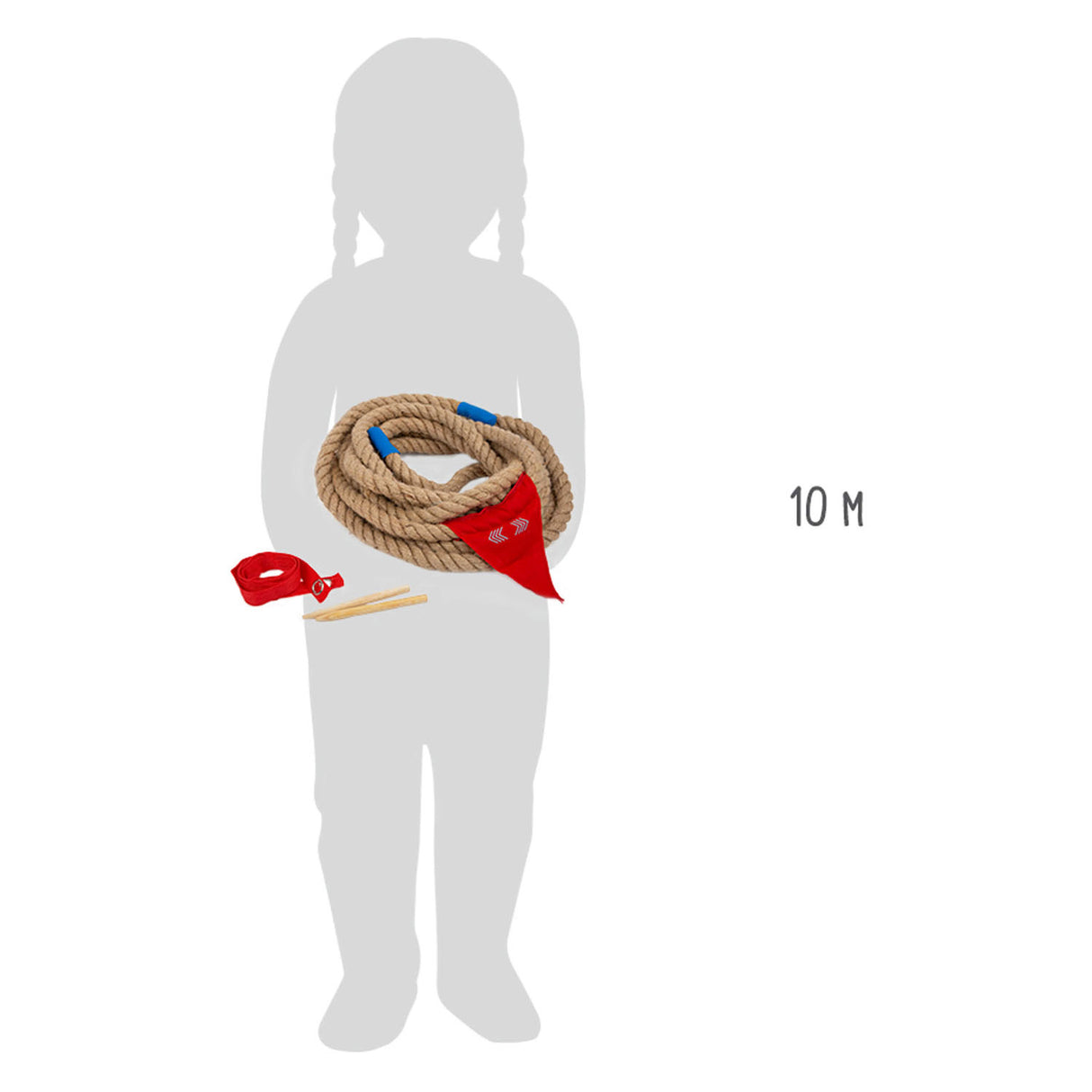 Small foot - tug-of-war game in bag, 10 meters