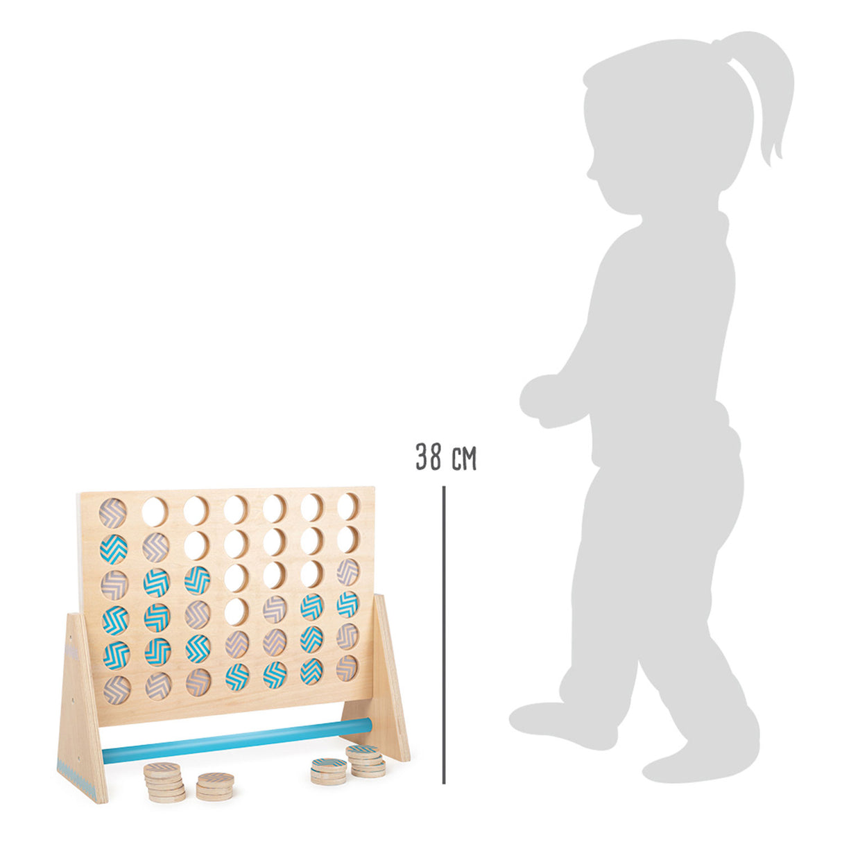 Small Foot Houten Spel Four in a Row XXL, 43dlg.