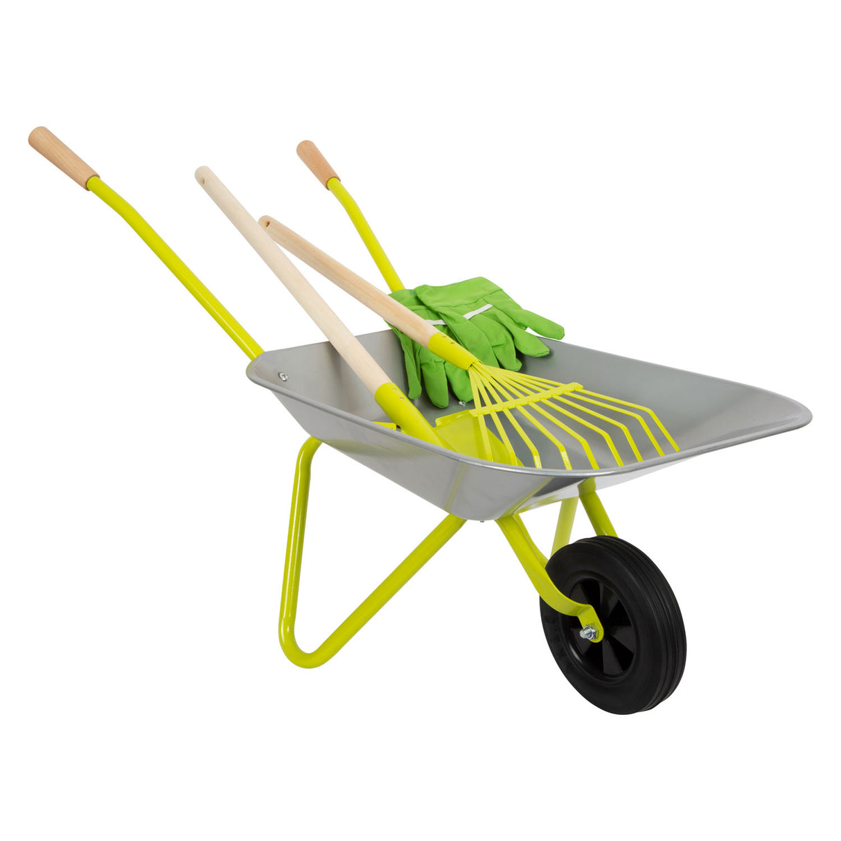 Краче - метална количка с градински инструменти 5 бр.