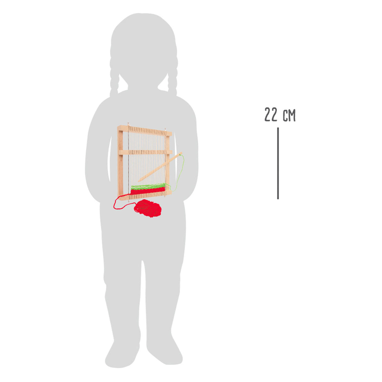 Малък крак - Дървен стан, компактен, 6dlg.
