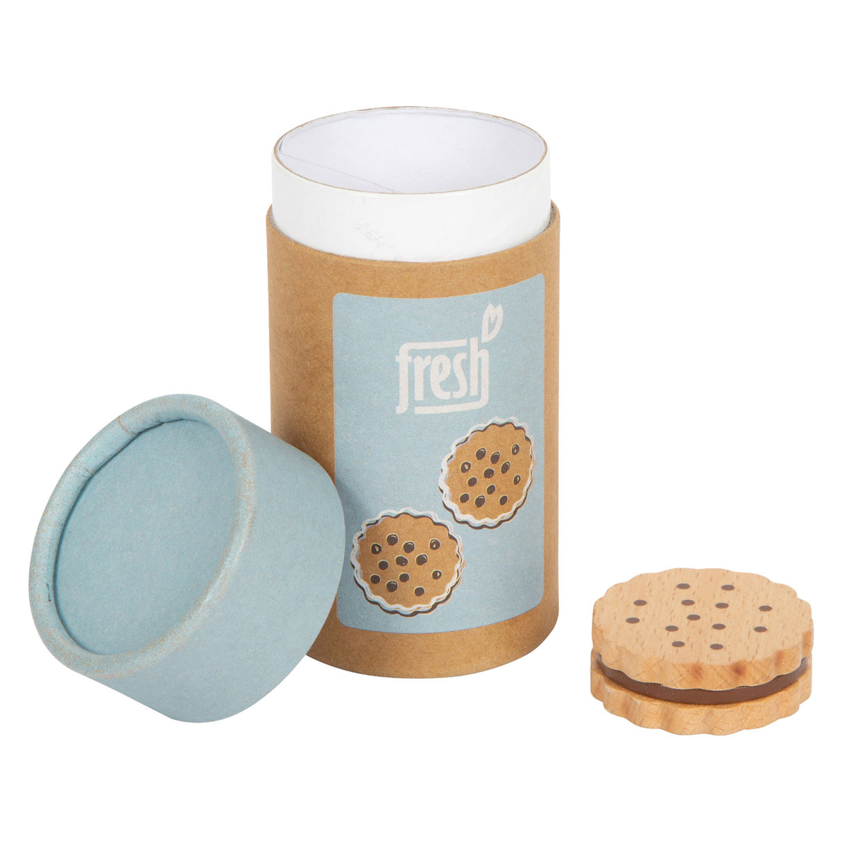 Дървените бисквитки за сандвич с малък крак, 5dlg.