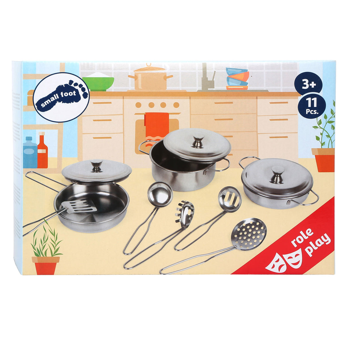 Small Foot Metal Pan Set, 11-piece,