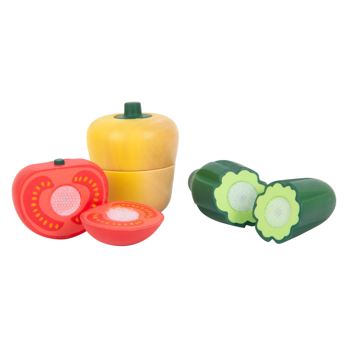 Kleiner Fuß Holz Snijen Speelten Gemüse Set, 13dlg.