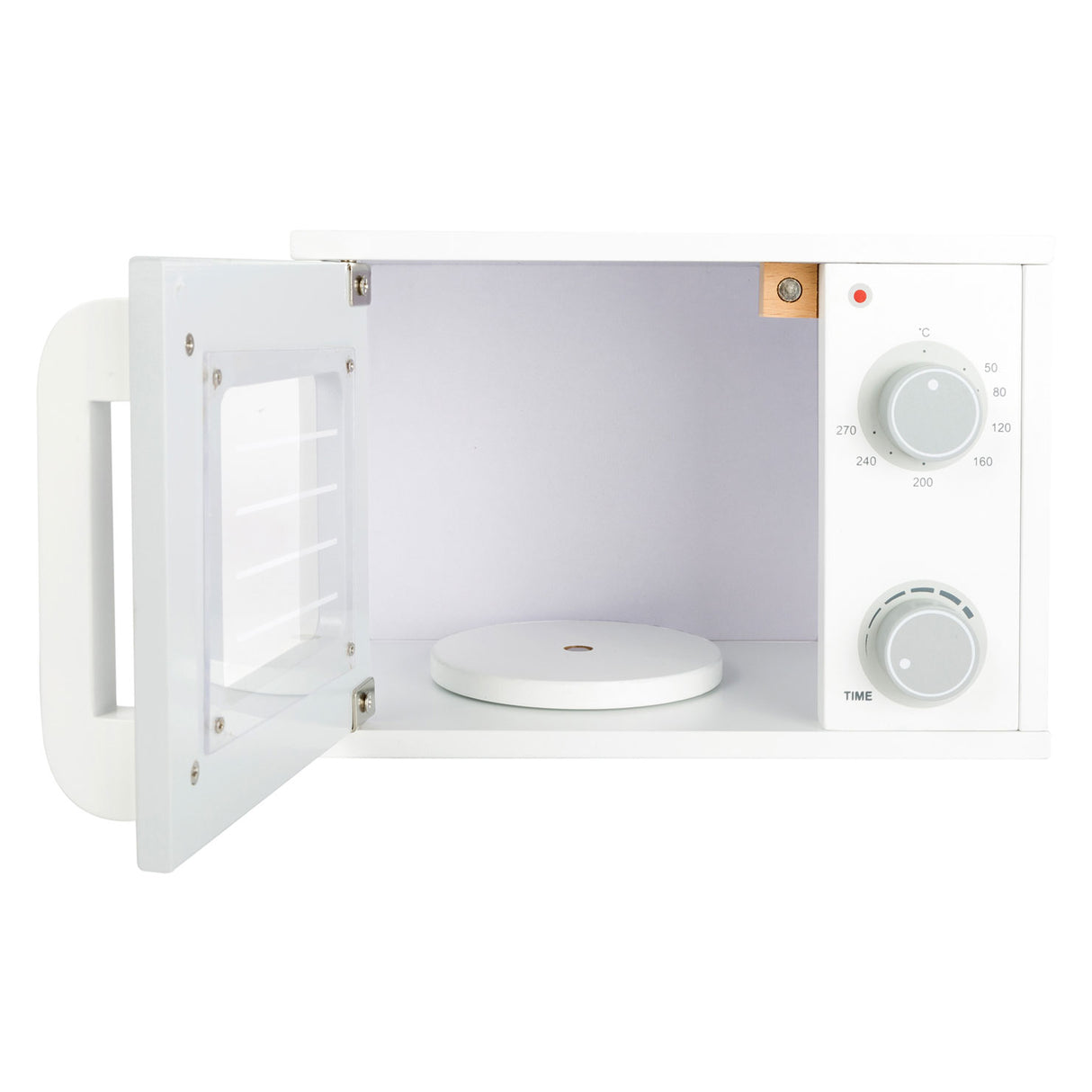 Microondas de madera de pie pequeño