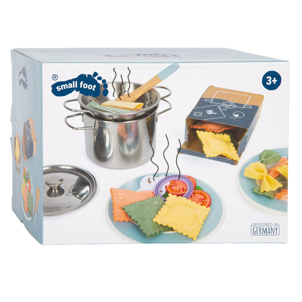 Small Foot Wooden Play Food Pasta Chef Set, 19pcs.