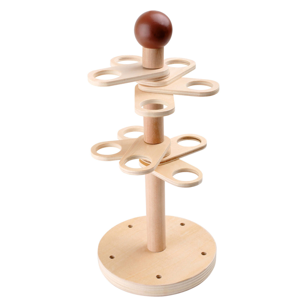 Players en bois à petit pied crème glacée sur la norme de glace mobile, 16dlg.