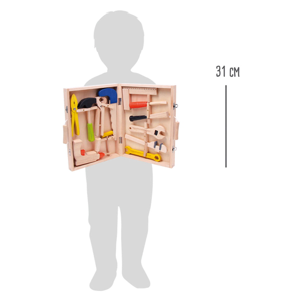 Kleiner Fuß - Holzwerkzeugkoffer, 13dlg.