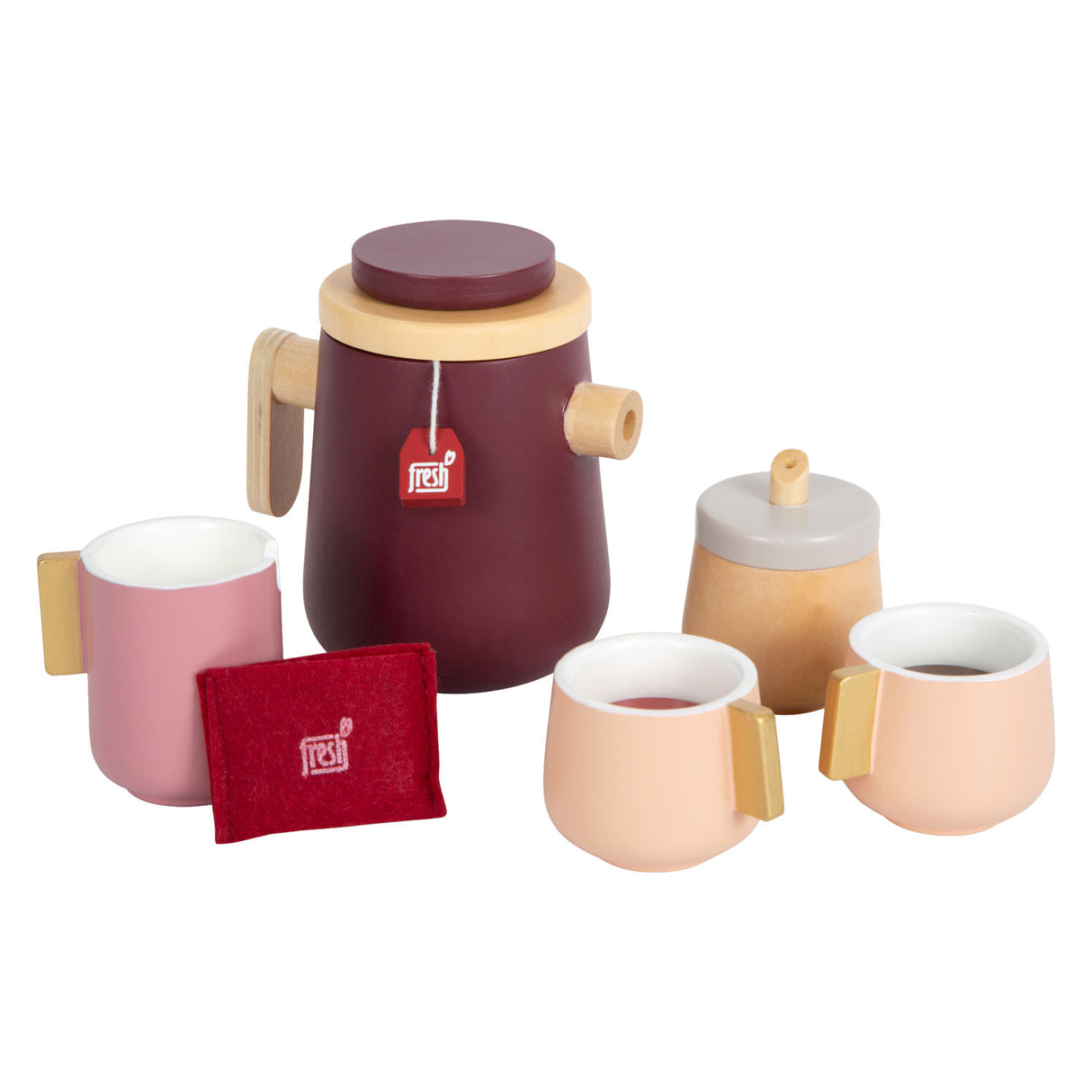 Small Foot Wooden Coffee and Tea Set Tasty, 16pcs.