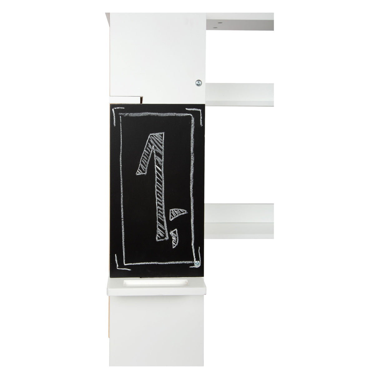 Malý drevený obchod biely kompaktný