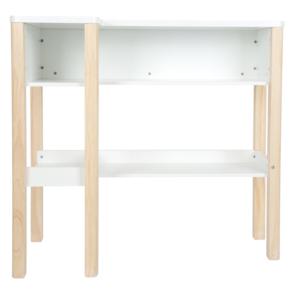 Дървен крак дървен магазин бял компактен