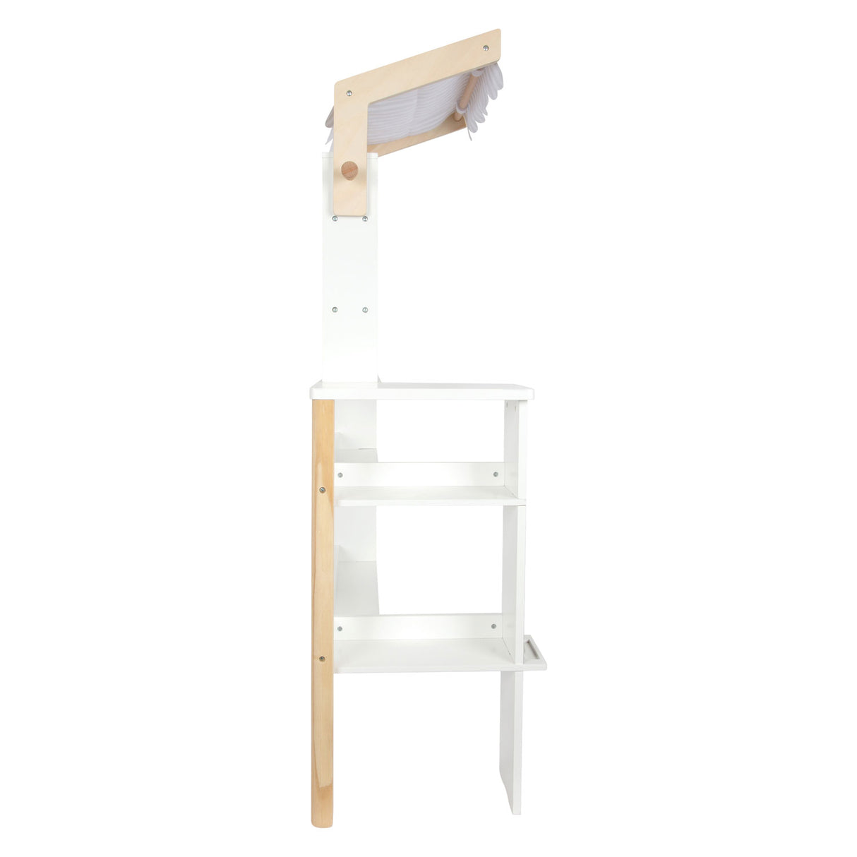 Kleine Fußholzküche mit Waschmaschine, 12dlg.